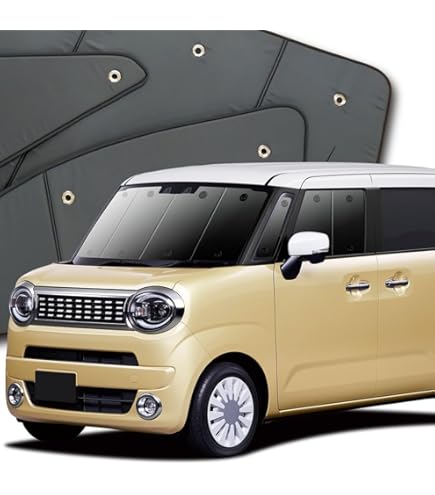 ワゴンＲスマイルＭＸ91Ｓ型　プライバシーサンシェードフルセット Amazon | 趣味職人 プライバシー サンシェード 車 ワゴン R
